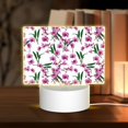 thumbnail image 1 of Hirioo Orchids Flowers for Rectangular Acrylic with Night Light Best Gifts for Lover Girl Mom, Valentine's Day Anniversary Birthday Wedding Present, 1 of 9