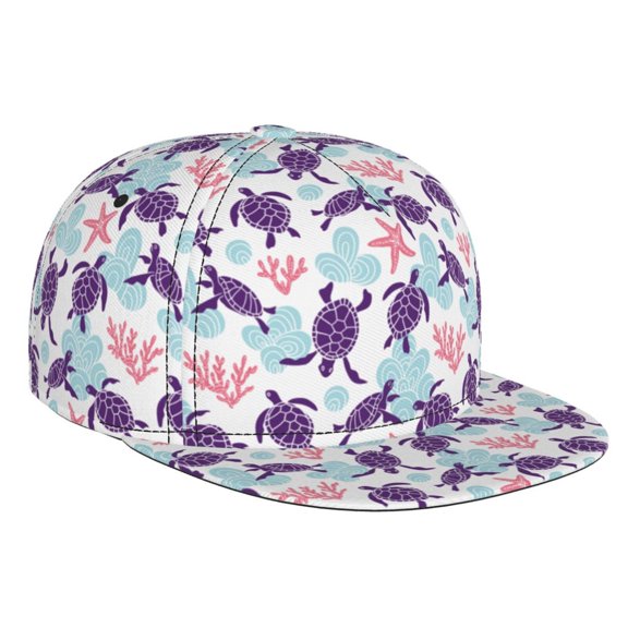 Hirioo Ornamental Turtles for Baseball Cap Men Cap Flat Brim for Men Women Teens Adjustable Baseball Cap
