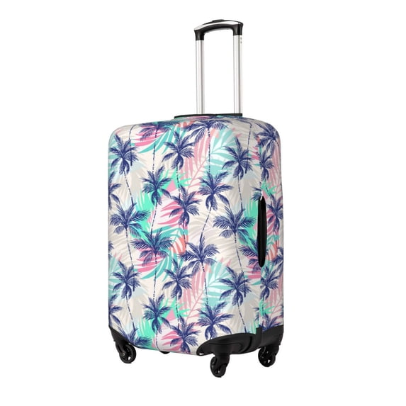 Hirioo Palm Leaves for Elasticity Suitcase Cover (No luggage Included) Durable Luggage Protector Fits 18-32 Inch Luggage-Small