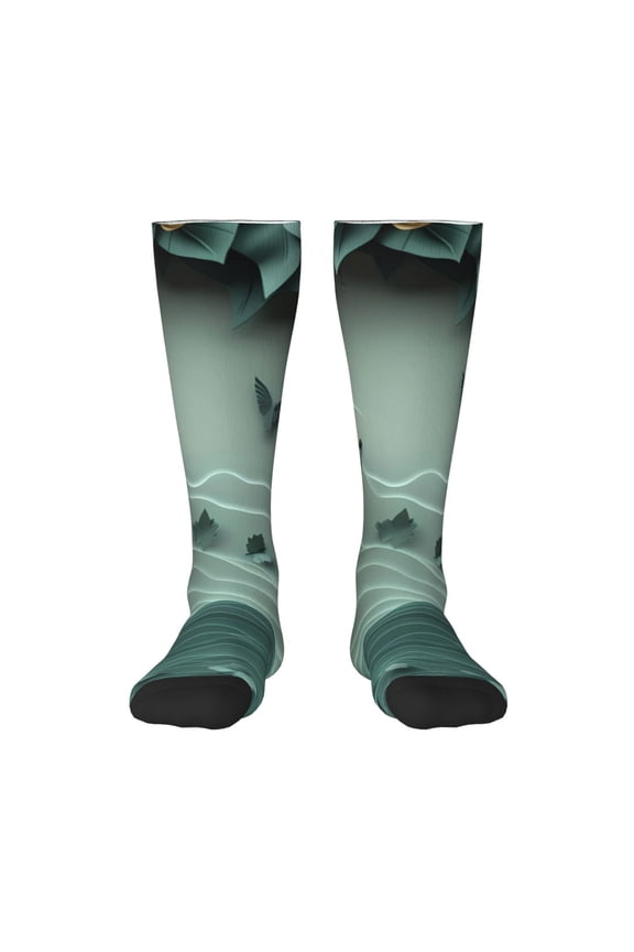 Paper Fox Crow Fantasy for Adult Stockings Breathable Sock Non-Pilling,Contrasting Color Design