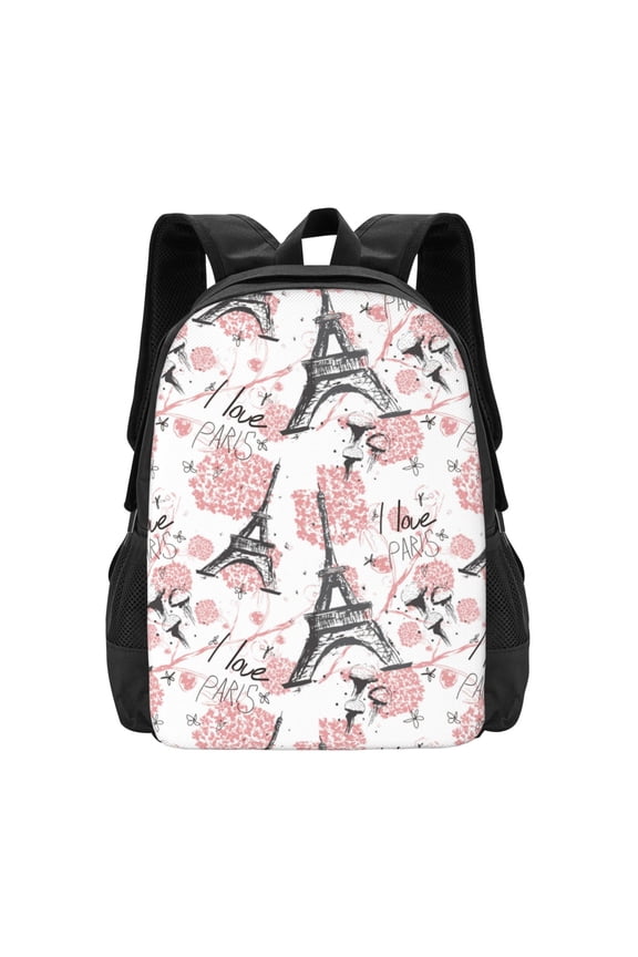 Paris for Minimalist Backpack Large Capacity Backpack Travel Backpack For School