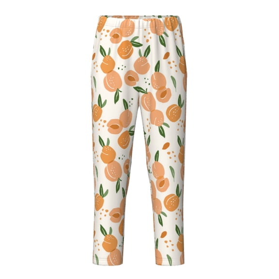 Hirioo Peaches for Teenagers' Pajama Pants Womens Lounge Pants with Pockets Pj Bottoms Pants for Men-XS(5-6)