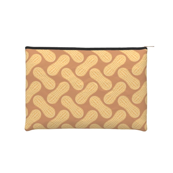 Hirioo Peanuts6 for Paper Reusable Cosmetic Bag Zipper Encouragement Travel Pouch Toiletry Bag for Women Girls