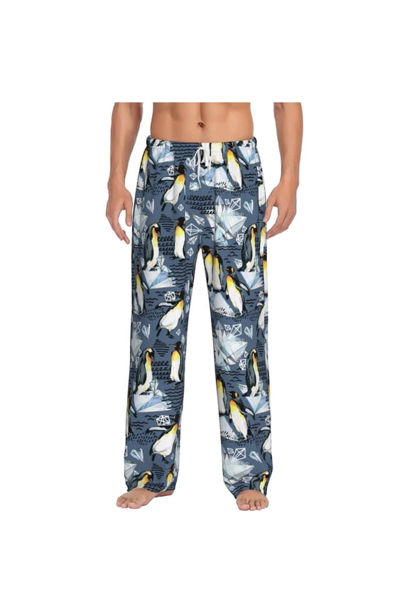Penguin Arctic Adventure for Women's PJ Pajama Pants Sleep Pants Women's Home Trousers with Pockets,S-3XL-X-Large