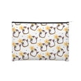 thumbnail image 1 of Hirioo Penguin With Flowers for Paper Reusable Cosmetic Bag Zipper Encouragement Travel Pouch Toiletry Bag for Women Girls, 1 of 7