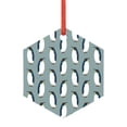 thumbnail image 1 of Hirioo Penguin for Acrylic Christmas Pendant Hanging Christmas Tree Ornaments, Car, Home, Office Gift Decor-Hexagon, 1 of 7