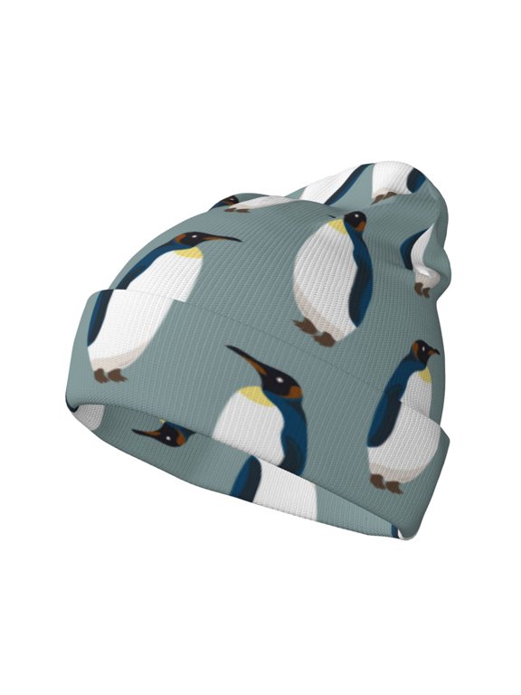 Penguin for Men's Knit Cuffed Beanie for Outdoor Activities Unisex