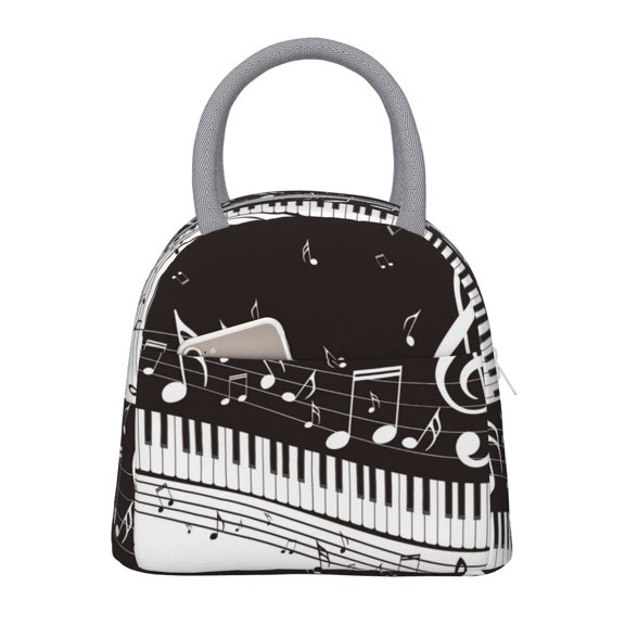 Hirioo Piano Keys With Musical Notes for Eco-friendly Lunch Box,Leakproof Lunch Box for School, Work, Travel, and Picnics,Perfect for Meal Prep