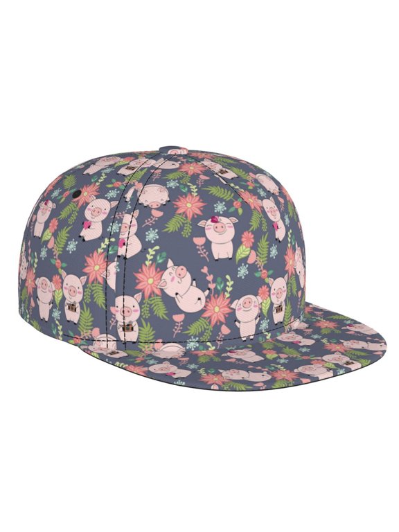Pigs 1 for Baseball Cap Men Cap Flat Brim for Men Women Teens Adjustable Baseball Cap