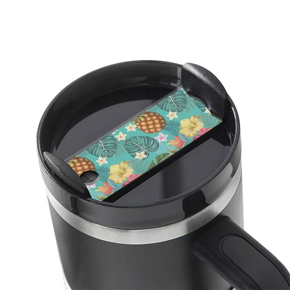 Hirioo Pineapple for Stanley Cup Lid Nameplate Personalized Acrylic Nameplate Tumbler Lid Topper(30oz , 40oz)