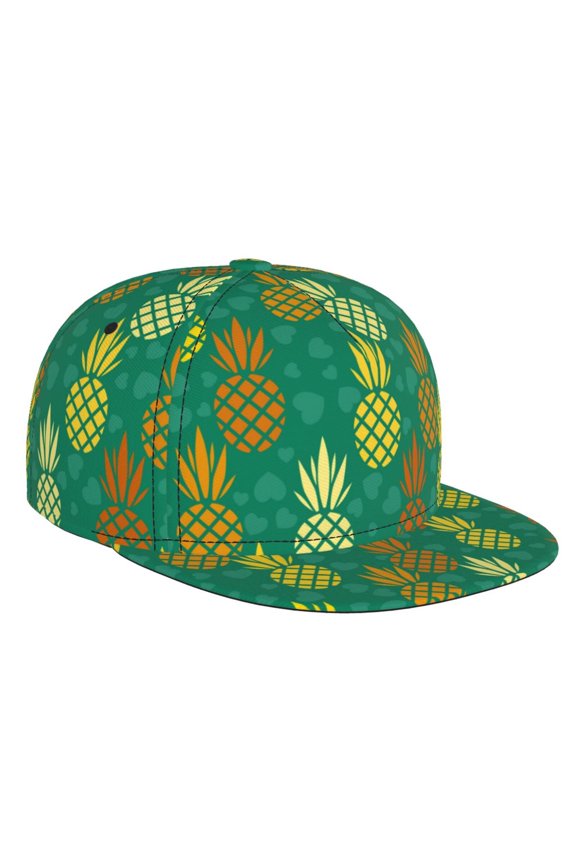 Pineapples1 for Baseball Cap Men Cap Flat Brim for Men Women Teens Adjustable Baseball Cap