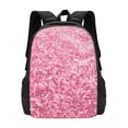 thumbnail image 1 of Hirioo Pink Glitter for Minimalist Backpack Large Capacity Backpack Travel Backpack For School, 1 of 8