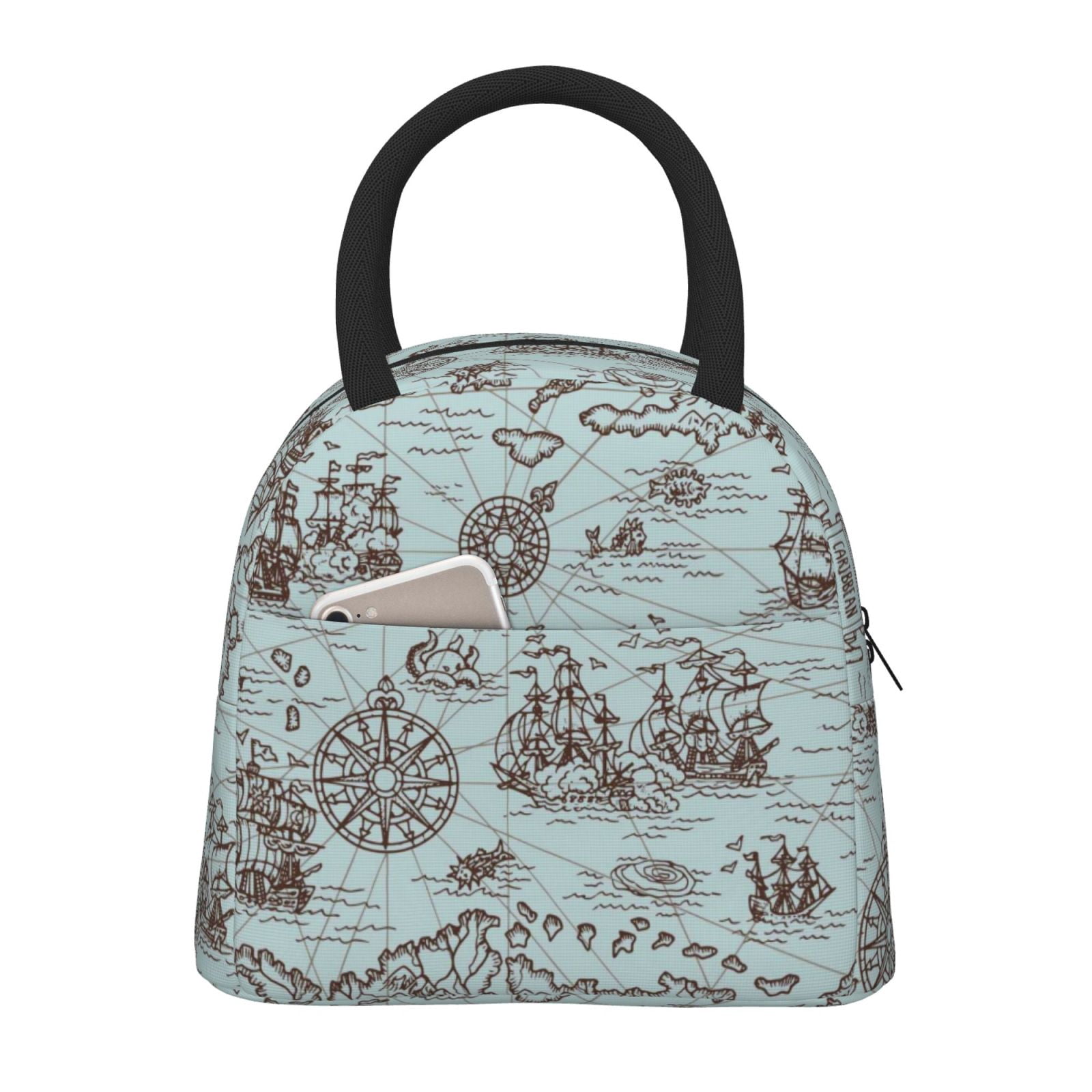 Hirioo Pirate Adventure Map for Eco-friendly Lunch Box,Leakproof Lunch ...
