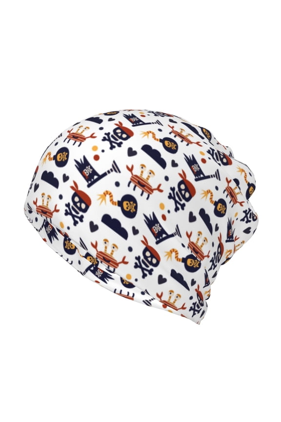 Pirate Theme for Multifunction Beanie Hat for Men and Women Unisex for Winter Sports, Outdoor Activities, and Daily Wear