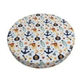 thumbnail image 1 of Hirioo Pirate skulls for Round Bar Stool Seat Covers Washable Stool Cushion Slipcover Elastic Bar Chair Covers for 12-14 Inch Chair-13 inch, 1 of 7