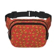 thumbnail image 1 of Hirioo Pizza Cartoon for Double Layer Waist Bag Adjustable Fanny Pack For Travel Running Hiking, 1 of 9