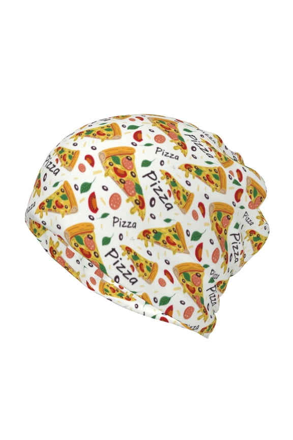 Pizza Slices for Multifunction Beanie Hat for Men and Women Unisex for Winter Sports, Outdoor Activities, and Daily Wear