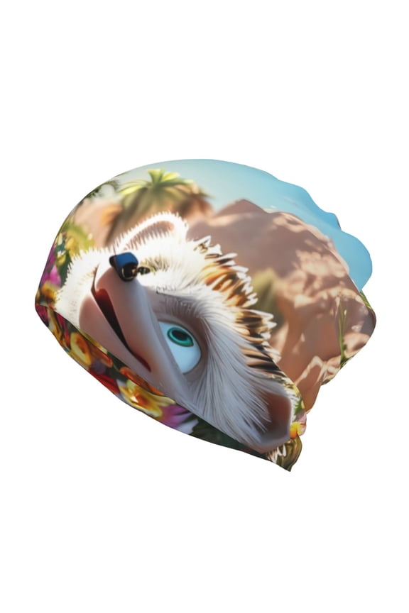 Playful Hedgehog Forest Pond for Multifunction Beanie Hat for Men and Women Unisex for Winter Sports, Outdoor Activities, and Daily Wear