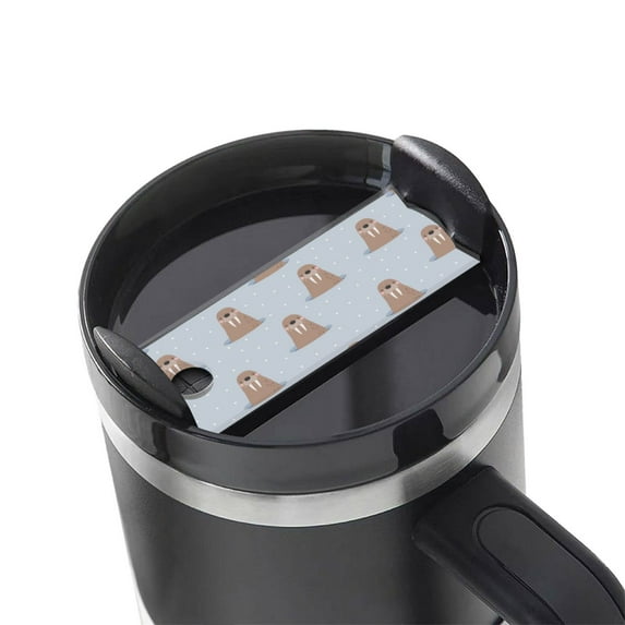 Hirioo Playful Walrus Wonders for Stanley Cup Lid Nameplate Personalized Acrylic Nameplate Tumbler Lid Topper(30oz , 40oz)