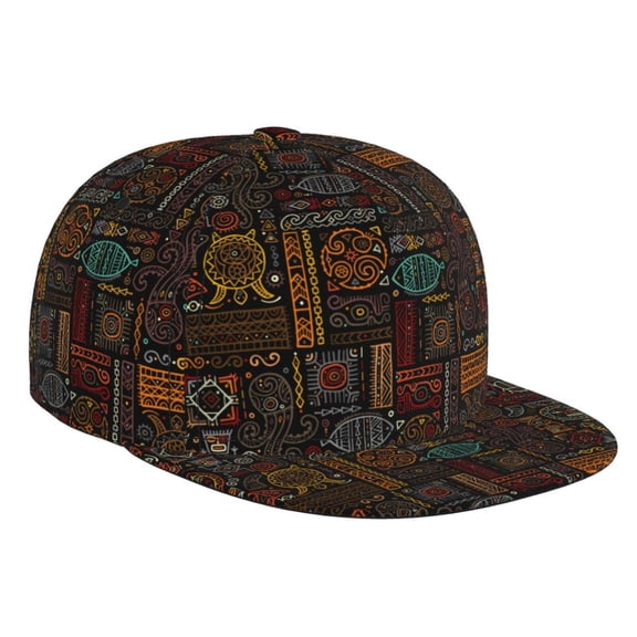 Hirioo Polynesian Turtles for Baseball Cap Men Cap Flat Brim for Men Women Teens Adjustable Baseball Cap