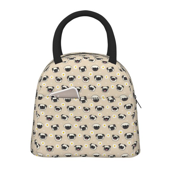 Hirioo Pug Dog Face for Eco-friendly Lunch Box,Leakproof Lunch Box for School, Work, Travel, and Picnics,Perfect for Meal Prep