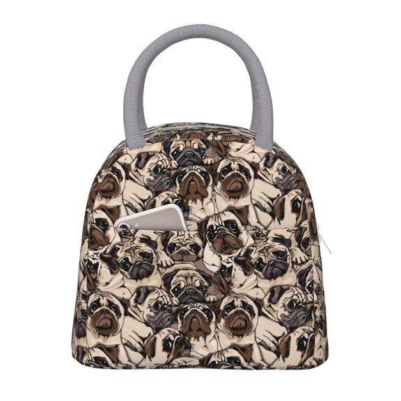 Hirioo Pug for Eco-friendly Lunch Box,Leakproof Lunch Box for School, Work, Travel, and Picnics,Perfect for Meal Prep