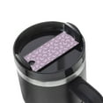 thumbnail image 1 of Hirioo Purple Butterflies Floral for Stanley Cup Lid Nameplate Personalized Acrylic Nameplate Tumbler Lid Topper(30oz , 40oz), 1 of 9
