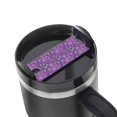 thumbnail image 1 of Hirioo Purple Snowflakes for Stanley Cup Lid Nameplate Personalized Acrylic Nameplate Tumbler Lid Topper(30oz , 40oz), 1 of 9