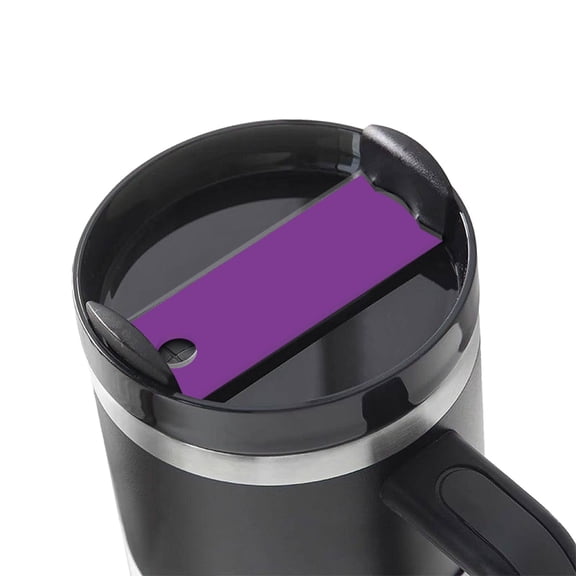 Hirioo Purple for Stanley Cup Lid Nameplate Personalized Acrylic Nameplate Tumbler Lid Topper(30oz , 40oz)