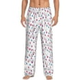 thumbnail image 1 of Hirioo Rabbit Eating for Men's PJ Pajama Pants Sleep Pants Men's Home Trousers with Pockets,S-3XL-Large, 1 of 6