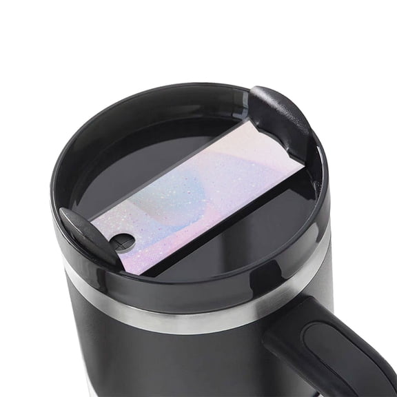 Hirioo Rainbow for Stanley Cup Lid Nameplate Personalized Acrylic Nameplate Tumbler Lid Topper(30oz , 40oz)