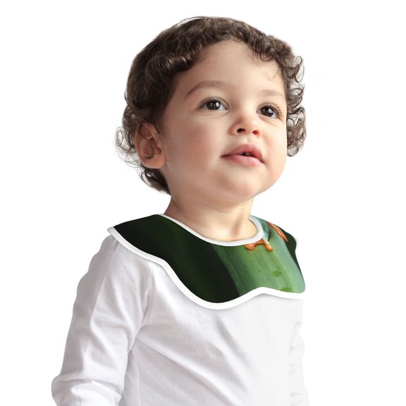 Hirioo Red-Eyed Tree Frog for Baby Cotton Petal Bib Drool Bibs for Baby Boy Unisex