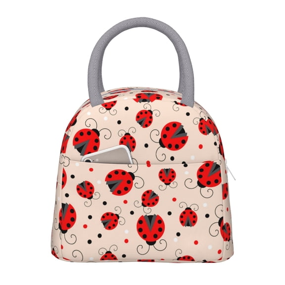 Hirioo Red Ladybug for Eco-friendly Lunch Box,Leakproof Lunch Box for School, Work, Travel, and Picnics,Perfect for Meal Prep