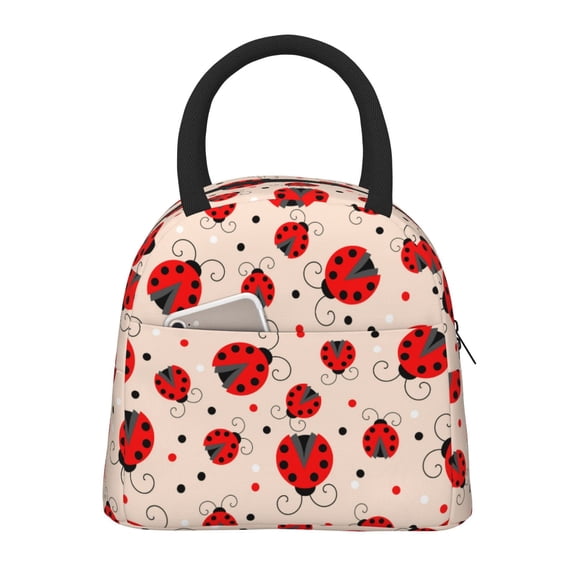 Hirioo Red Ladybug for Eco-friendly Lunch Box,Leakproof Lunch Box for School, Work, Travel, and Picnics,Perfect for Meal Prep