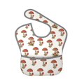thumbnail image 1 of Hirioo Red Mushrooms for Baby Waterproof Pocket Bib Adjustable Closed for Babies Toddlers with Large Pocket 6-24Months, 1 of 8