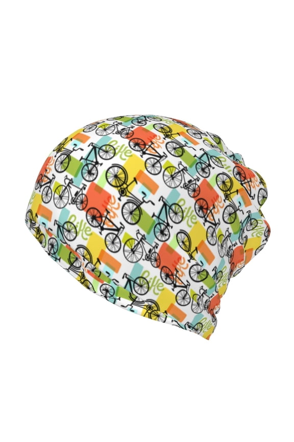 Retro Bike for Multifunction Beanie Hat for Men and Women Unisex for Winter Sports, Outdoor Activities, and Daily Wear