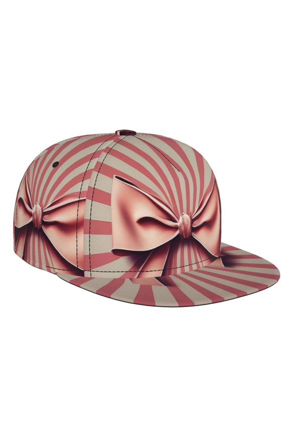 Retro Bow for Baseball Cap Men Cap Flat Brim for Men Women Teens Adjustable Baseball Cap
