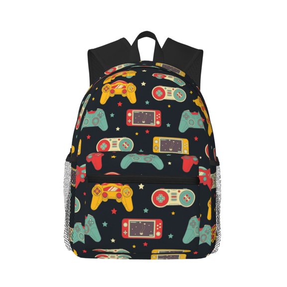 Hirioo Retro Video Game for Casual Backpack College Backpack Laptop Backpack for Women and Men College Workplace Travel