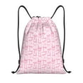 thumbnail image 1 of Hirioo Ribbon Bow Print Drawstring Backpack Bag Sport Versatile Sports Backpack for Gym, Travel, Swimming, Beach, 1 of 9