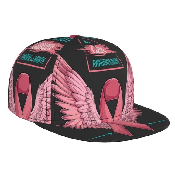 Hirioo Ribbon With Angel Wings for Baseball Cap Men Cap Flat Brim for Men Women Teens Adjustable Baseball Cap