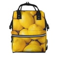 thumbnail image 1 of Hirioo Ripe Yellow Lemon for Mummy Diaper Bag Backpack Diaper Bag Backpack for Moms and Dads Unisex Shoulder Bags Travel Hiking Outdoor Pack, 1 of 6