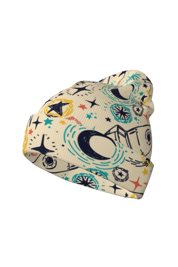 Rockets for Men's Knit Cuffed Beanie for Outdoor Activities Unisex