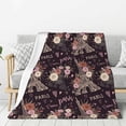 thumbnail image 1 of Hirioo Romantic Paris for Flannel Blanket, Cozy and Warm Throw for Bed or Couch ,Perfect for All Seasons-50"x40", 1 of 6