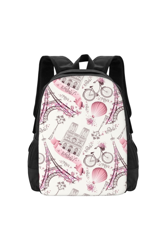 Romantic Travel In Paris for Minimalist Backpack Large Capacity Backpack Travel Backpack For School