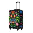 thumbnail image 1 of Hirioo Roosters and Flowers for Elasticity Suitcase Cover (No luggage Included) Durable Luggage Protector Fits 18-32 Inch Luggage-Large, 1 of 7