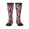 thumbnail image 1 of Hirioo Rose Flowers for Adult Stockings Breathable Sock Non-Pilling,Contrasting Color Design, 1 of 6