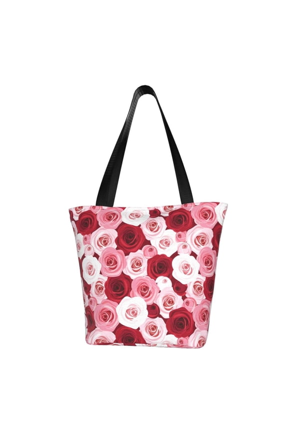 Rose for Women's Casual Shoulder Tote Bag Handbag For Women Work College Travel Business Shopping