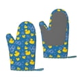 thumbnail image 1 of Hirioo Rubber Duck for Silicone Oven Mitts for BBQ, Baking, Cooking, Set of 2, Heat Resistant 260℃, Non-Slip Kitchen Essentials, 1 of 6