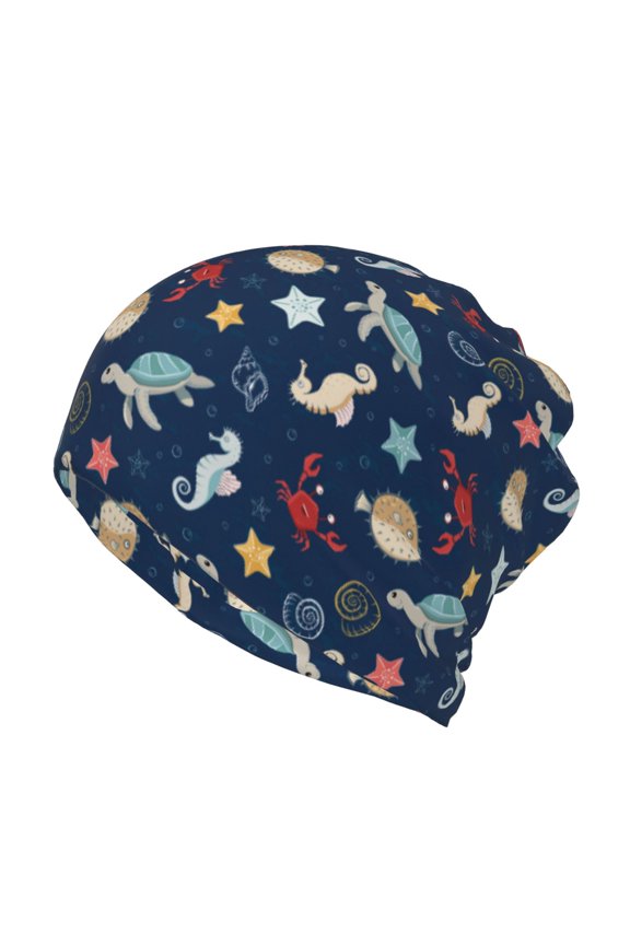 Sea Creatures for Multifunction Beanie Hat for Men and Women Unisex for Winter Sports, Outdoor Activities, and Daily Wear