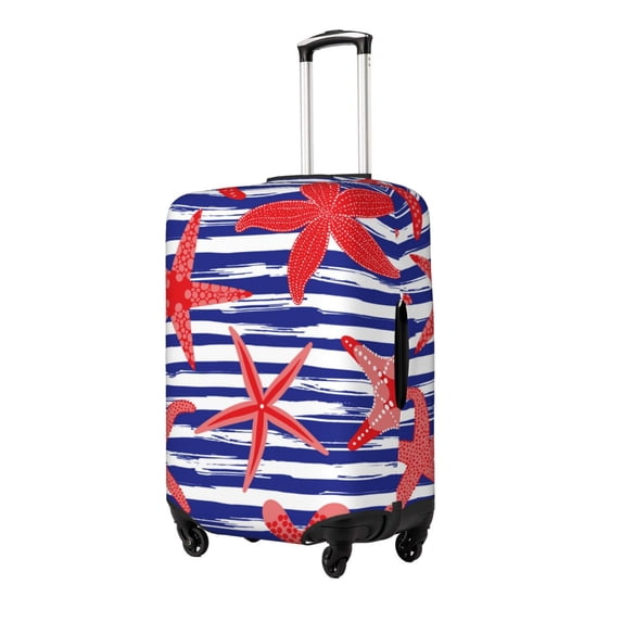 Hirioo Sea Stars for Elasticity Suitcase Cover (No luggage Included) Durable Luggage Protector Fits 18-32 Inch Luggage-Medium